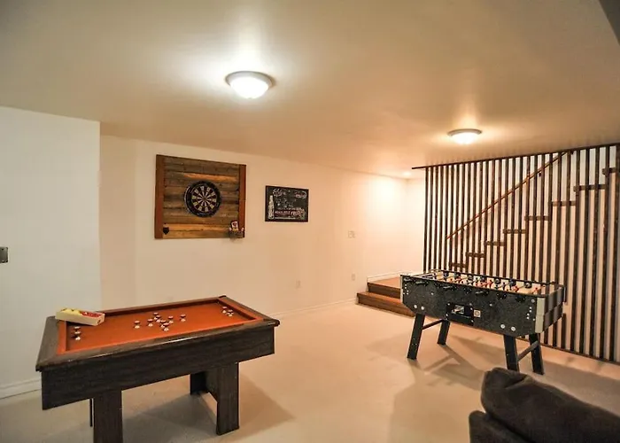 Modern Rustic Home With Wood Stove & Pool Table