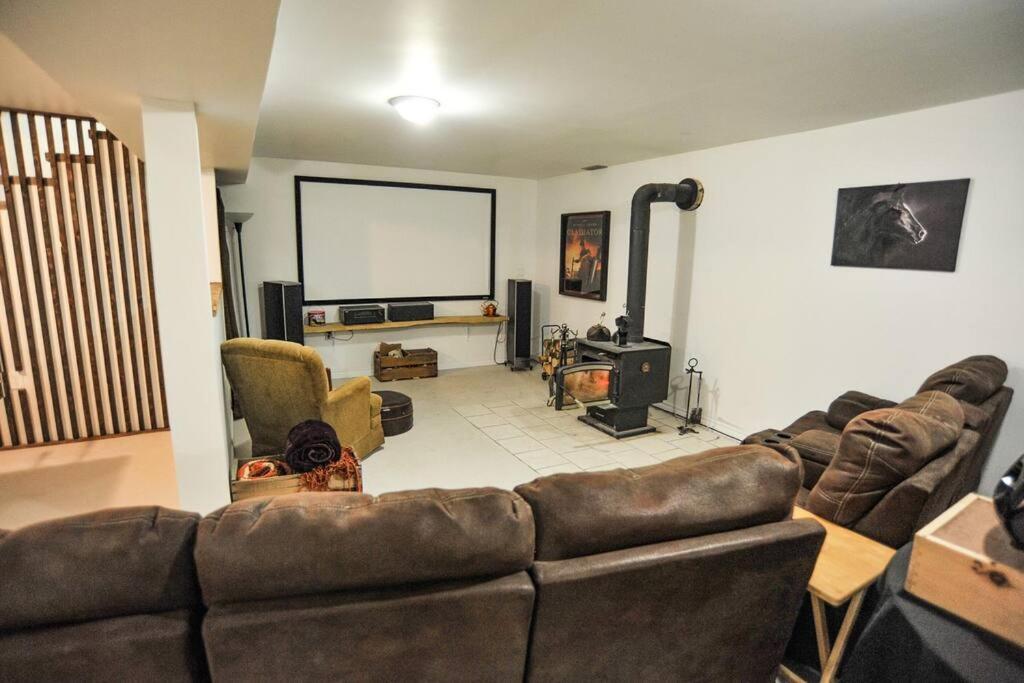 Modern Rustic With Wood Stove & Pool Table * Kemble